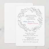 Ivoor krans uitnodiging (Voorkant / Achterkant)