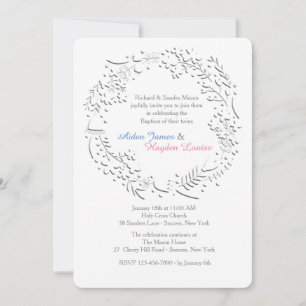 Ivoor krans uitnodiging