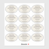 Ivoor  labels voor zelfgemaakte zeep 🧼 (Vel)