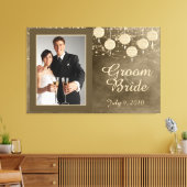 Ivoor Lantaarns Huwelijk Keepsake Canvas (Insitu (Woonkamer))