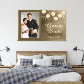 Ivoor Lantaarns Huwelijk Keepsake Canvas (Insitu (Slaapkamer))