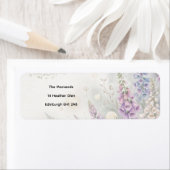 Ivoor Lavendel Hydrangea Retouradreslabels Etiket (Insitu)