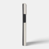 Ivoor leer textuur minimalistisch hart schrift Case-Mate iPhone case (Achterkant / Rechts)