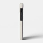 Ivoor leer textuur minimalistisch hart schrift Case-Mate iPhone case (Achterkant / Links)
