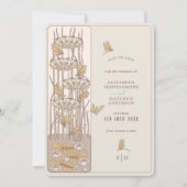 Ivoor libel bewaar de datum Belle Epoque Nouveau Kaart (Voorkant)