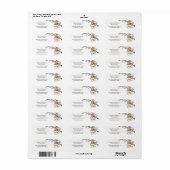 Ivoor Magnolia 3D Bloemen | Trouwen Etiket (Full Sheet)