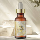 Ivoor Marmer & Goud Cosmetica Dropper Fles Etiket