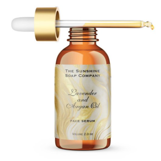 Ivoor Marmer & Goud Cosmetica Dropper Fles Etiket