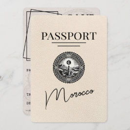 Ivoor Marokko Paspoort Bewaar de datum Save The Date