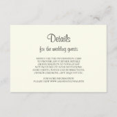 Ivoor met rustieke krans bruiloft behuizing kaart (Voorkant)