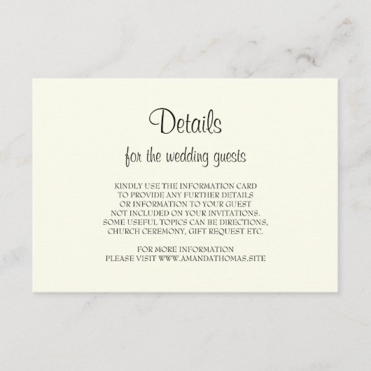 Ivoor met rustieke krans bruiloft behuizing kaart (Voorkant)