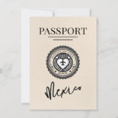Ivoor Mexico Passport Bewaar de datum Save The Date (Voorkant)