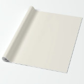 Ivoor Minimalistisch Kadoverpakkings Papier Kerstm (Uitgerold)