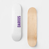 Ivoor Moderne Naam | Klassiek Trendy Persoonlijk Skateboard (Voorkant)