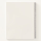 Ivoor Monogram Persoonlijk Quiet Luxury Dagboek Notitieboek (Achterkant)