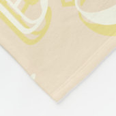 Ivoor namen op Champagne Tijdloze stijl Fleece Deken (Hoek)