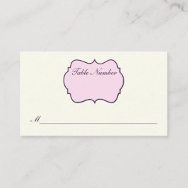 Ivoor-, Paars-, roze-klepkaart Plaatskaartje