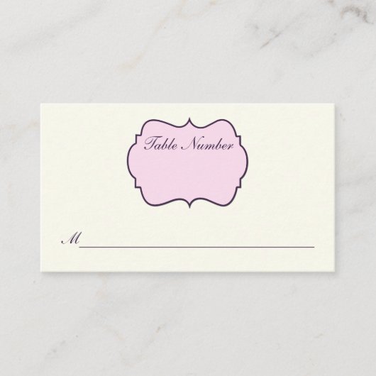 Ivoor-, Paars-, roze-klepkaart Plaatskaartje (Voorkant)