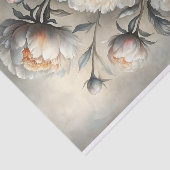 Ivoor Pioen Bloem Decoupage Tissuepapier (Detail)