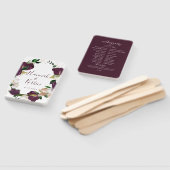 Ivoor pruim bloemenkrans bruiloft handwaaier (Niet-gemonteerd)