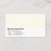 Ivoor | "Puur en elegant" Visitekaartje (Achterkant)