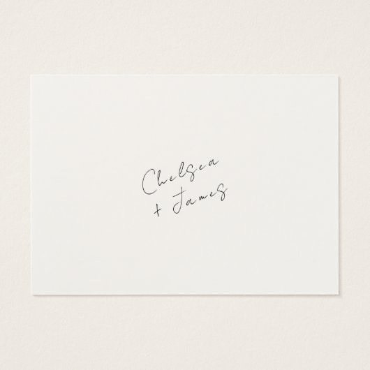 Ivoor | QR Code Wedding Registry Enclosure Kaart (Achterkant)