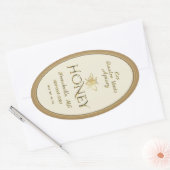 Ivoor Queenline Honing Label Heraldic Bee Gold (Envelop)