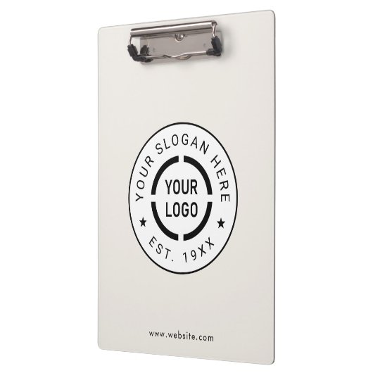 Ivoor Ronde Custom Logo Business Branded Klembord (Links)
