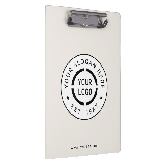 Ivoor Ronde Custom Logo Business Branded Klembord (Rechts)