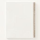 Ivoor rood geruit modern notitieboek (Achterkant)