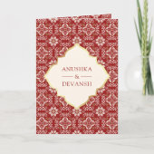Ivoor rood patroon Alles in een Indiase bruiloft (Voorkant)