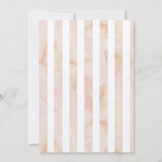 Ivoor Roos Hydrangea Floral Wedding Kaart (Achterkant)