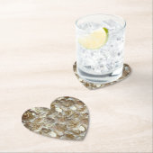 Ivoor Roos Patroon – Elegante Bloemkunst Kartonnen Onderzetters (Insitu)