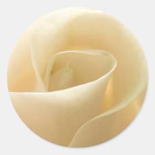 Ivoor Roos Trouwstickers Ronde Sticker