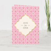 Ivoor Roze Patroon All in One Indiase Bruiloft (Achterkant)