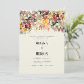 Ivoor roze rozen lelies orchideeën bloemenbruiloft kaart (Staand voorkant)