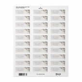 Ivoor Rozen 3D Bloemen | Trouwen Etiket (Full Sheet)