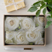 Ivoor Rozen tissuepapier (Geschenk)