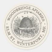  ivoor schuine beschermhuls ronde sticker (Voorkant)