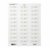 Ivoor | Script Welcome Wedding Address Etiket (Full Sheet)