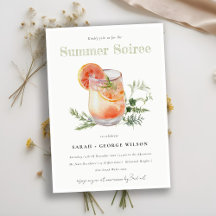 Ivoor Sinaasappel Zomer Soiree Cocktail Pool Party