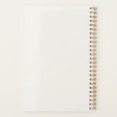 Ivoor smaragdgroene moderne minimalistische luxe 2 planner (Achterkant)