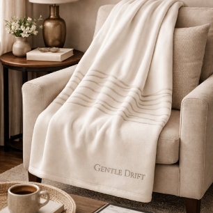 Ivoor Taupe Drift Fleece Deken