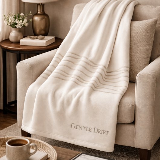 Ivoor Taupe Drift Fleece Deken