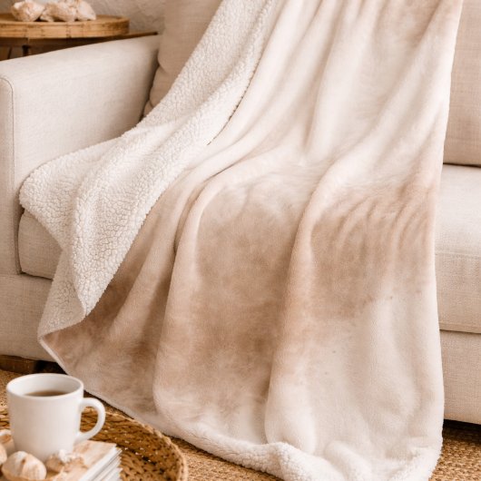 Ivoor Taupe Mist Sherpa Deken