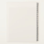 Ivoor taupe Monogram Persoonlijke Stille Luxe Planner (Achterkant)