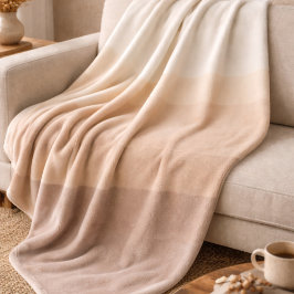 Ivoor Taupe Ombre Vliesdeken Fleece Deken