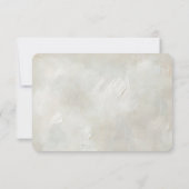 Ivoor Textuur Bruiloft RSVP (Achterkant)