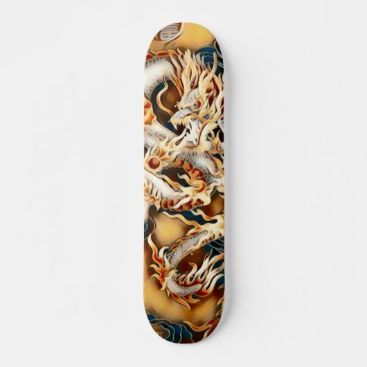 Ivoor Tribal Dragon Element Custom Pro Park Board Persoonlijk Skateboard (Voorkant)