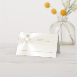 Ivoor Trouwtafel Nummers en Plaats Kaarten Combo Plaatskaartje